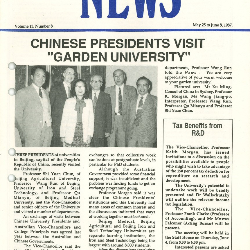 The University News, Vol. 13, No. 8, May 25 - June 8, 1987