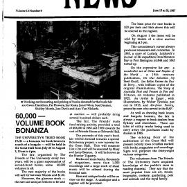 The University News, Vol. 13, No. 9, June 15-29, 1987