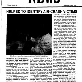 The University News, Vol. 13, No. 10, June 29 - July 13, 1987