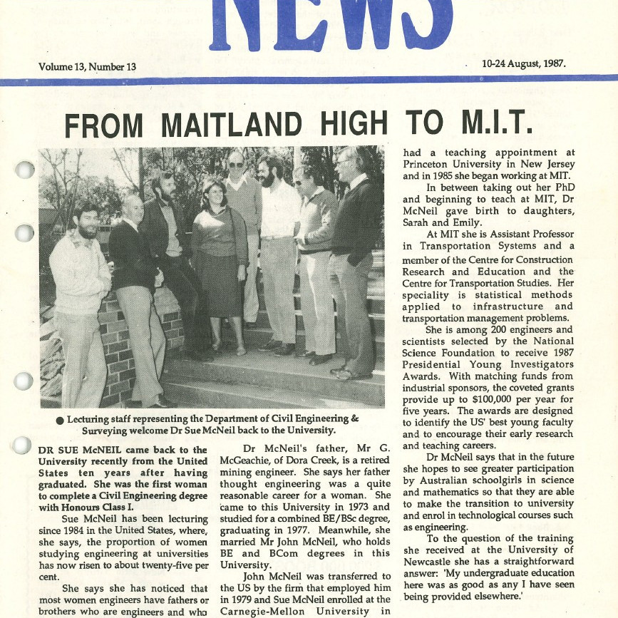 The University News, Vol. 13, No. 13, August 10-24, 1987