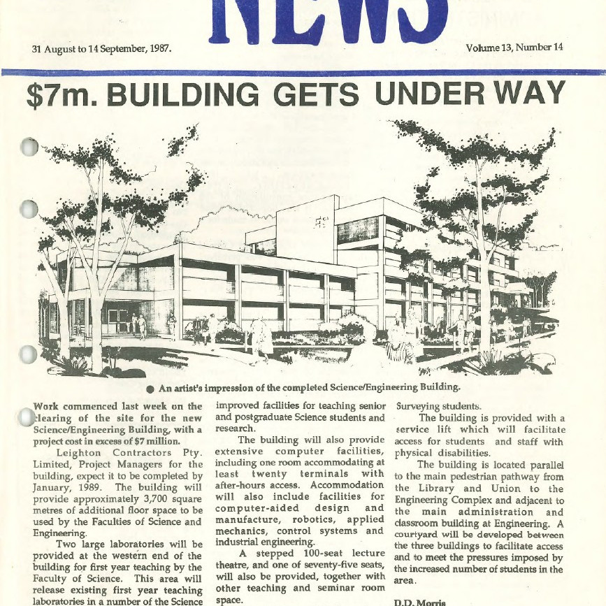The University News, Vol. 13, No. 14, August 31 - September 14, 1987