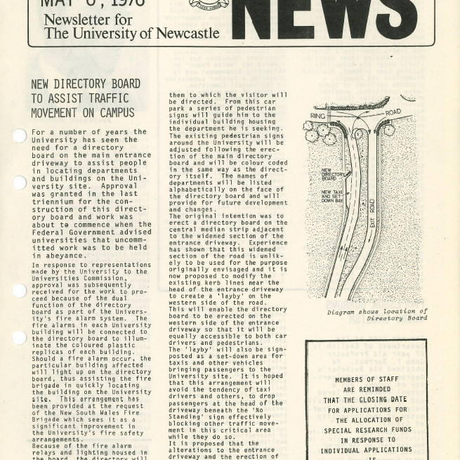 University News, The University of Newcastle, Vol. 2, No. 6, 6 May 1976
