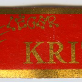 Kriter wine label for a bottle of extra leger [n.d.]