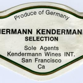 Hermann Kendermann wine label [n.d]