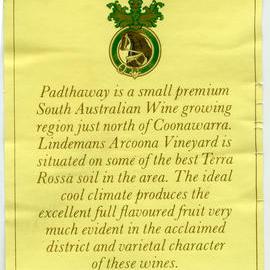 Lindeman's wine label [n.d.]