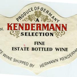 Hermann Kendermann wine label [n.d.]