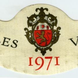 Charles Vienot wine label (1971)