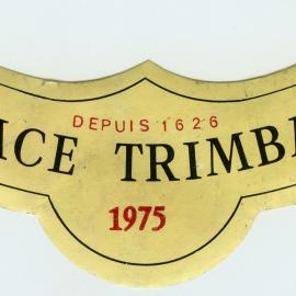Trimbach Wine Label (1975)