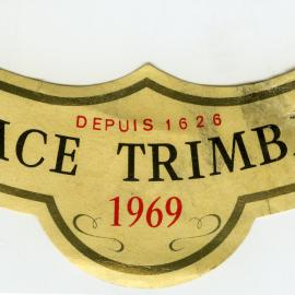 Trimbach Wine Label (1969)