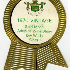 Adelaide Wine Show wine label (1970)
