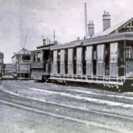 Steam trams, Newcastle, NSW, [1900]