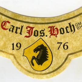Carl Jos.Hosh wine label (1976)
