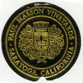 Paul Masson Vineyards Wine Label [n.d.]