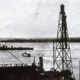 Newcastle Port, Watch Newcastle Grow signage, 1920s