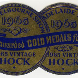 Royal Melbourne Show wine label (1965)