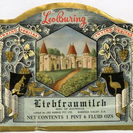 Leo Buring label for a bottle of Liebfraumilch [n.d.]