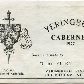 Yeringberg label (1977)