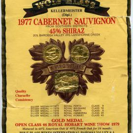 Wolf Blass Wine Label (1977)