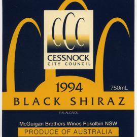 McGuigan Brothers Label for Cessnock City Council  (1994)