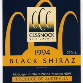 McGuigan Brothers Label for Cessnock City Council  (1994)