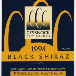 McGuigan Brothers Label for Cessnock City Council  (1994)