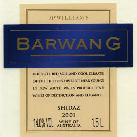 McWilliam's Barwang Label front (2001)