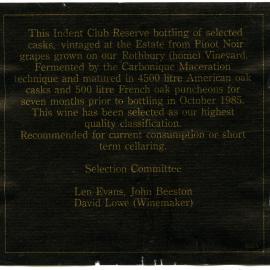 Rothbury Estate (1985)