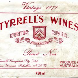 Tyrrell's Wine, Hunter River Pinot Noir (1979)