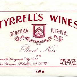 Tyrrell's Wine Pinot Noir (1974)