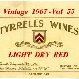 Tyrrell's Wine Light Dry Red (1976)