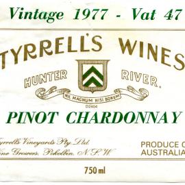 Tyrrell's Wine Pinot Chardonnay (1977)