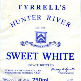 Tyrrell's Wine Sweet White Wine [n.d.]