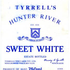 Tyrrell's Wine Sweet White Wine [n.d.]