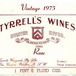 Tyrrell's Wine Rose Wine (1975)