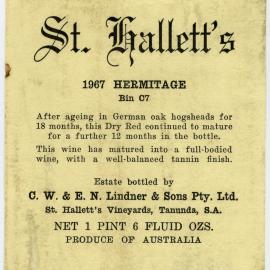 St. Hallett's Vineyards (1967)