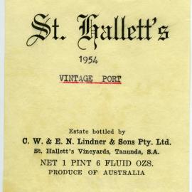 St. Hallett's Vineyard (1954)