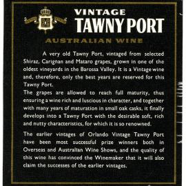 G. Gramp and Sons wine label for a bottle of Tanwy Port [n.d.]
