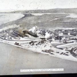 The Broken Hill Proprietary Company Limited Iron and Steel Works, Newcastle, aerial photograph