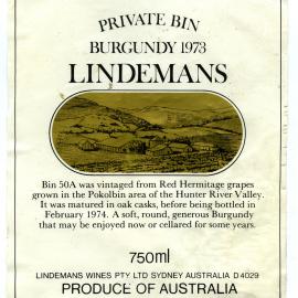 Lindemans Burgundy Label (1973)