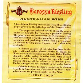 Barossa Riesling Australian Wine [n.d.]
