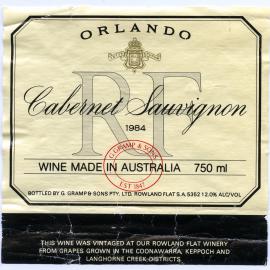 Orlando Cabernet Sauvignon Label (1984)
