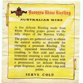 Barossa Rhine Riesling [n.d.]