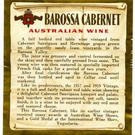 Barossa Cabernet [n.d.]