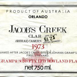 Jacob's Creek Claret Label (1973)