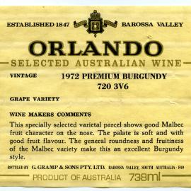 Barossa Valley Orlando (1972)