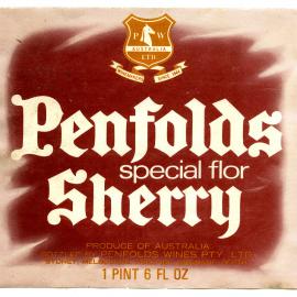 Penfolds Special Flor Sherry Label [n.d.]