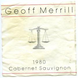 Geoff Merrill Cabernet Sauvignon Label (1980)