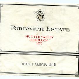 Fordwich Estate Hunter Valley Semillon Label (1979)