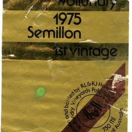 Wollundry Semillon Label (1975)