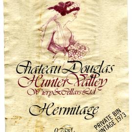 Chateau Douglas Hunter Valley Hermitage Label (1973)